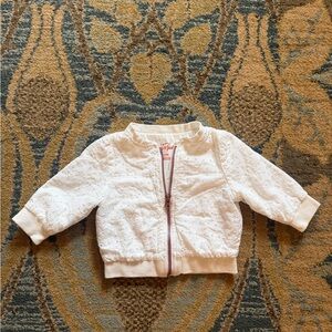 Cat & Jack White Eyelet Baby Jacket